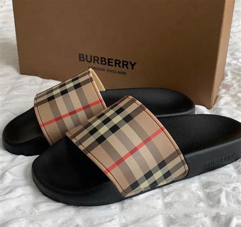 claquette homme burberry|Men’s Designer Sandals .